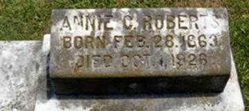 Annie Connie <I>Jackson</I> Roberts 