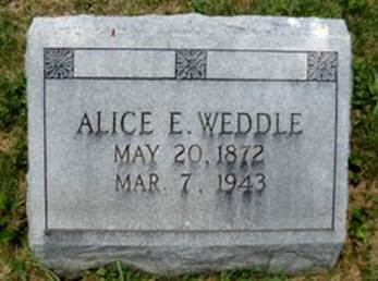 Alice Elizabeth <I>Lovern</I> Weddle 