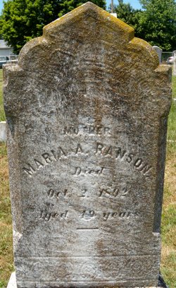 Maria A <I>Sneed</I> Ranson 