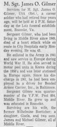 Obituary for James O. Gilmer (Aged 43) - 