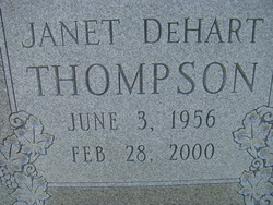  Janet <I>DeHart</I> Thompson
