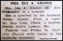  Ida Pearl <I>Akers</I> Absher