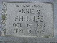  Anna Esther Annie <I>Marshall</I> Phillips