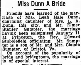 Marriage of Dunn / Sump ter - 
