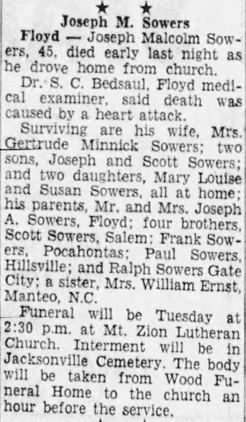 A newspaper article about death of a deceased

Description automatically generated