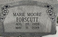  Marie <I>Moore</I> Forscutt