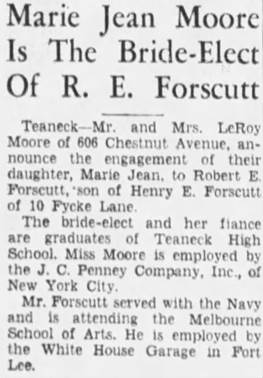 Marriage of Moore / Forscutt - 