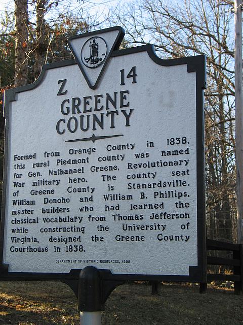 Greene County Virginia family history