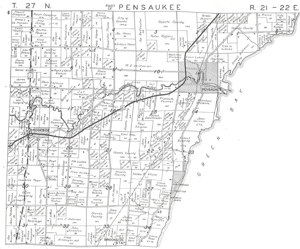 Plat Maps Of Oconto County Wisconsin