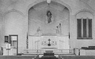 Painting above the altar