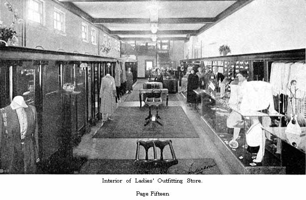 Interior of Ladies' Outfitting Store