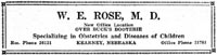 W.E. Rose, M.D.