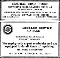 Central Shoe Store and Mueller Service Garage
