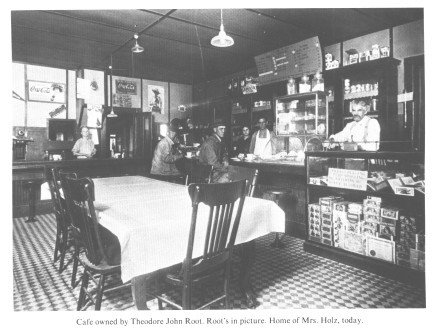 Cafe owned by Theodore John Root