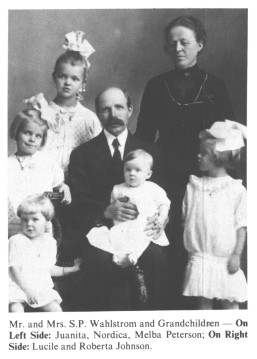 Mr. and Mrs. S.P. Wahlstrom and Grandchildren