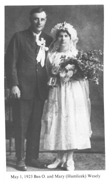 Ben O. and Mary (Humlicek) Wesely