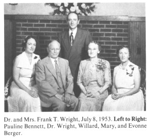 Dr. Frank T. Wright Family