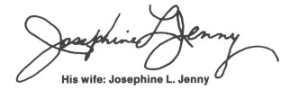Josephine L. Jenny signature