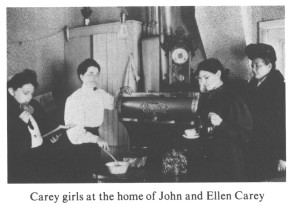 Carey girls at the home of John and Ellen Carey