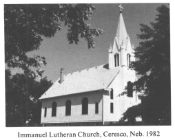 Immanuel Lutheran Church, Ceresco, Neb. 1982