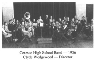 Ceresco High School Band -- 1936