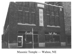 Masonic Temple -- Wahoo, NE
