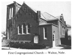 First Congregational Church -- Wahoo, Nebr.