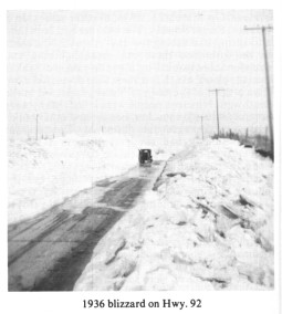 1936 Blizzard on Hwy. 92