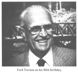 Ford Torrens on his 90th birthday.