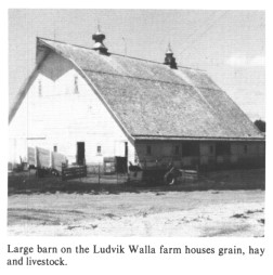 Large barn on the Ludvik Walla farm