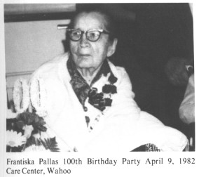 Frantiska Pallas 100th Birthday Party