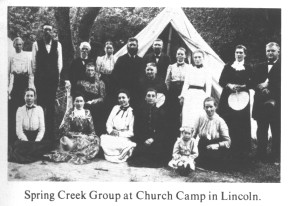 Spring Creek Group at Church Camp in Lincoln.
