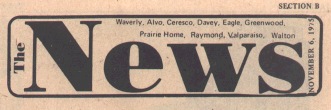 The News - Waverly, Alvo, Ceresco, Davey, Eagle, Greenwood, Prairie Home, Raymond, Valparaiso, Walton - November 6, 1975.