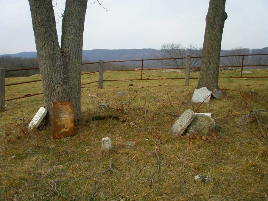 inside the Bly Cemetery