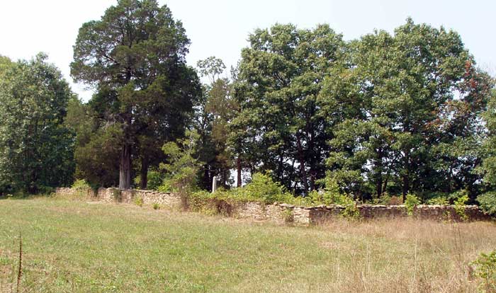 Buck Cemetery ner Waterlick, Warren County