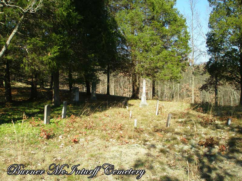 inside Burner McInturff Cemetery near Seven Fountains