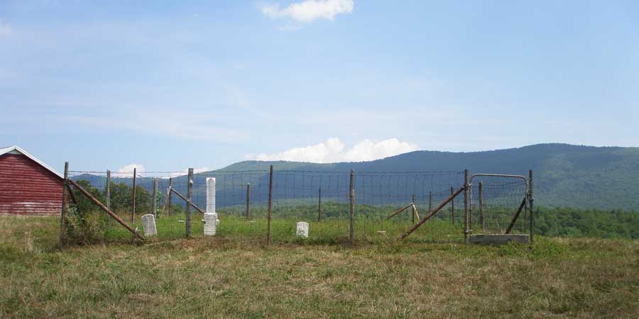 Clem Cemetery on Heishman Farm near Edith