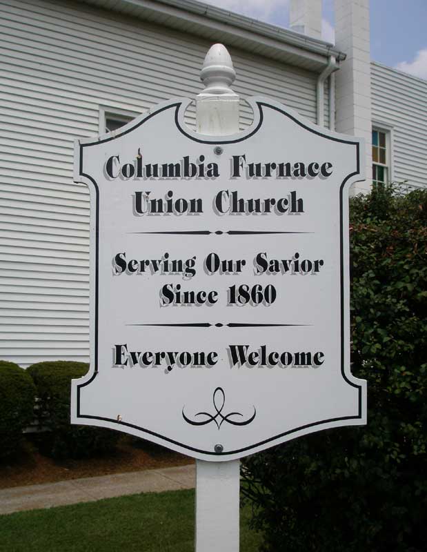 Columbia Furnace sign