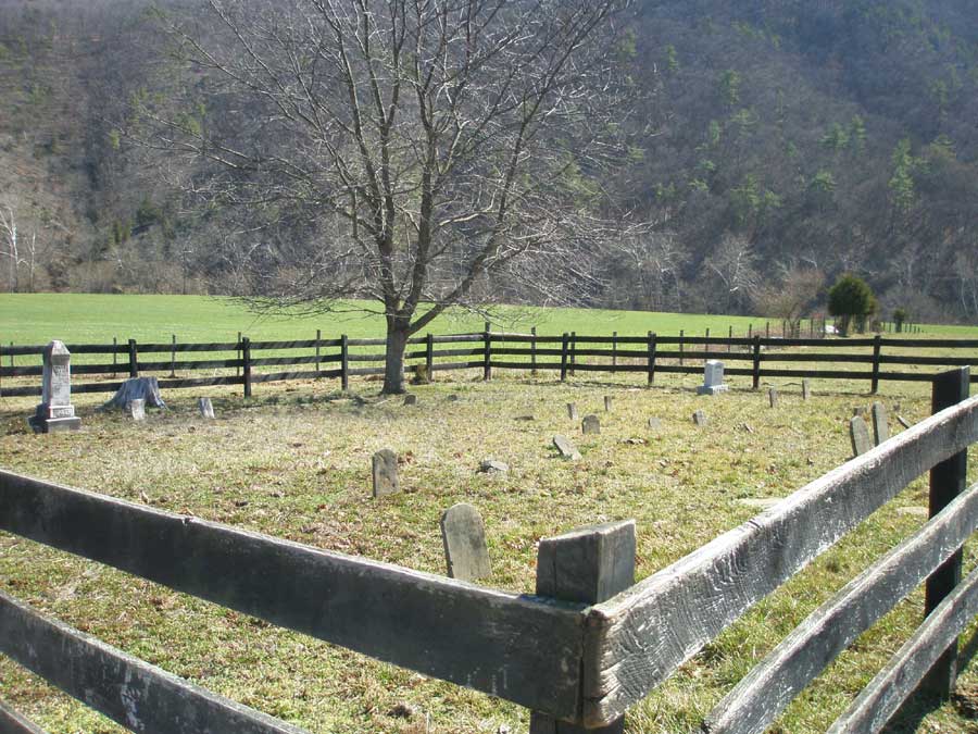 Hockman Cemetery at Grandview Farm Feb. 2011