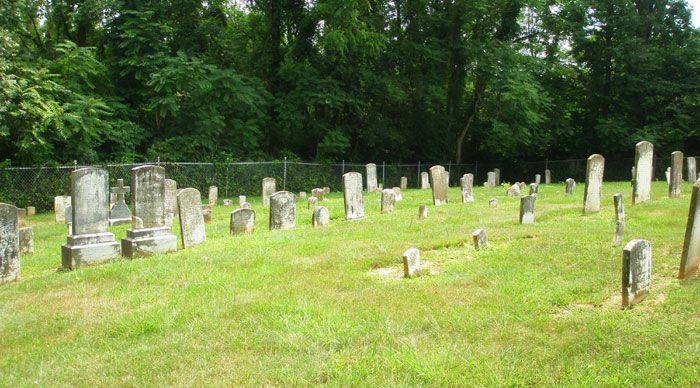 Looking East at the Old Hottle Keller Cemetery