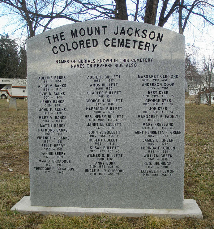 Front of Cemetery Monument