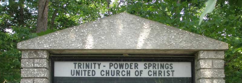 Sign at entry NKA Trinity Powder Spring