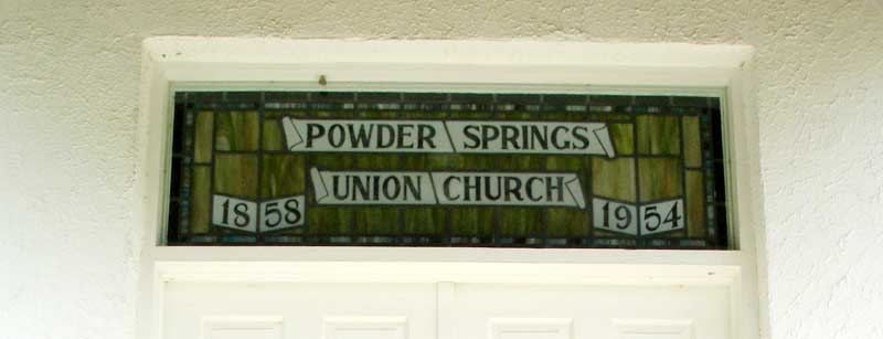 1858 - 1954 Powder Spring Union Church