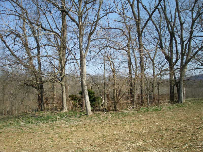 Side view of Rush Cemetery