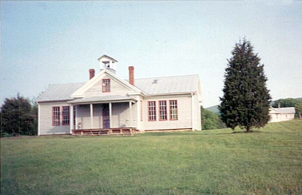 Old schoolhouse in Jerome which dates to at least the 1920's.  It has been restored and appears to be a residence now.