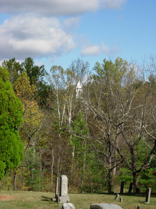 St. James Lutheran Church as seen from the cemetery