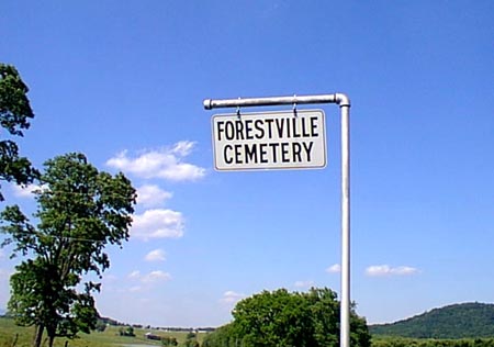 Signpost, St. Marks Lutheran (a.k.a. Forestville) Cemetery, Forestville, VA