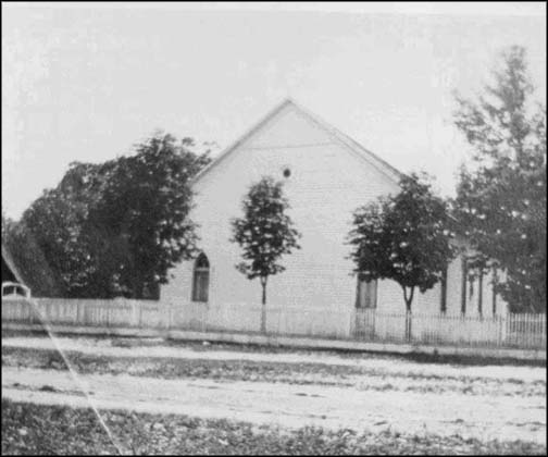 Walnut Springs 2nd Church building, built in 1890-91