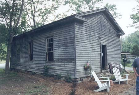 Barb's Schoolhouse, currently being restored (June, 2002), near Orkney Springs in southwestern Shenandoah County