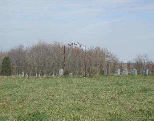 Boehm Cemetery as it appeared in October of 2003